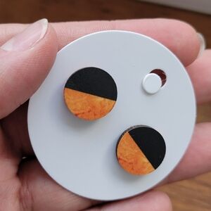 🌴 Wooden Stud Earrings New